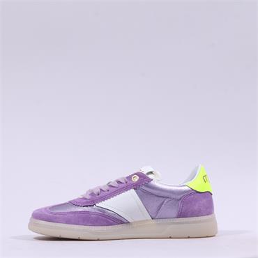 Mjus Gumsole T Toe Laced Trainer - Purple Combi